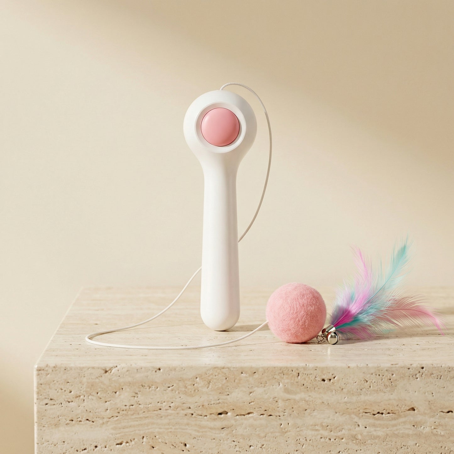 Cat Retractable Stick Feather Toy