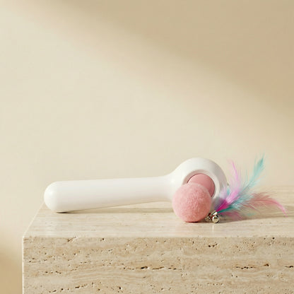 Cat Retractable Stick Feather Toy